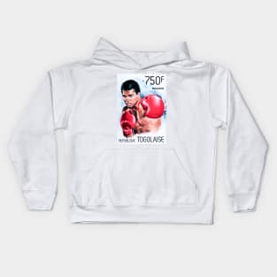 Muhammad Ali Postage Stamp Kids Hoodie